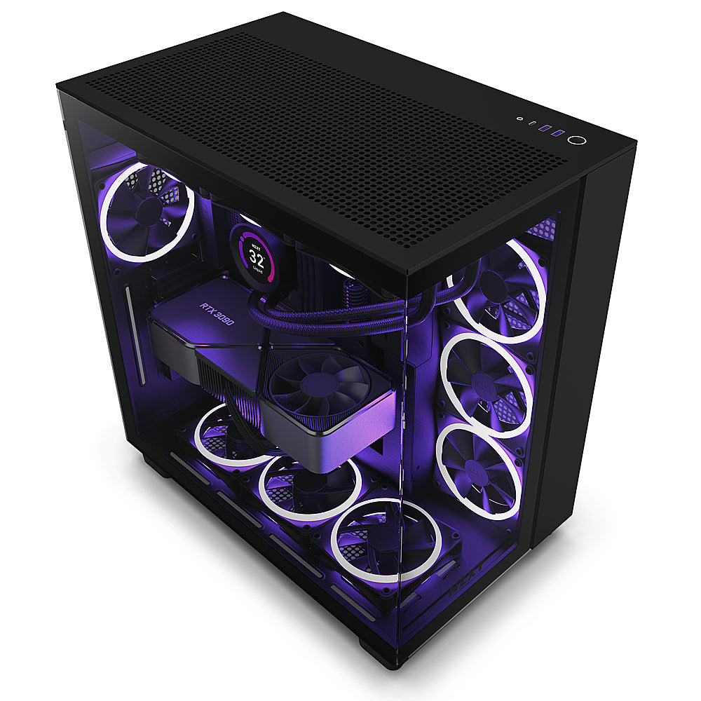 NZXT - H9 Flow ATX Mid-Tower Case with Dual Chamber - Black_2