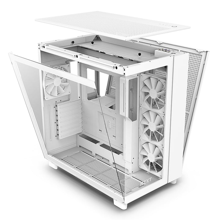NZXT - H9 Flow ATX Mid-Tower Case with Dual Chamber - White_2