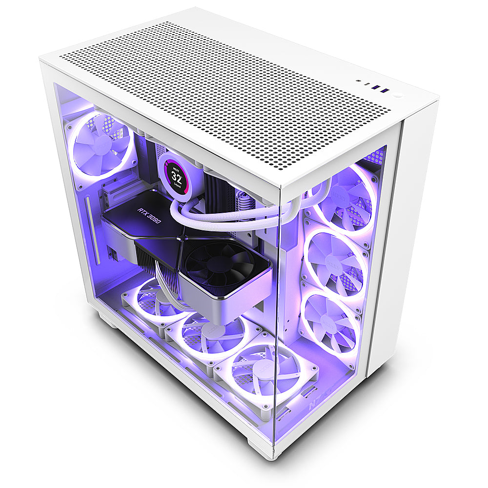 NZXT - H9 Flow ATX Mid-Tower Case with Dual Chamber - White_3