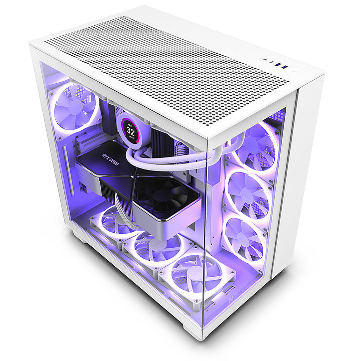 NZXT - H9 Flow ATX Mid-Tower Case with Dual Chamber - White_3