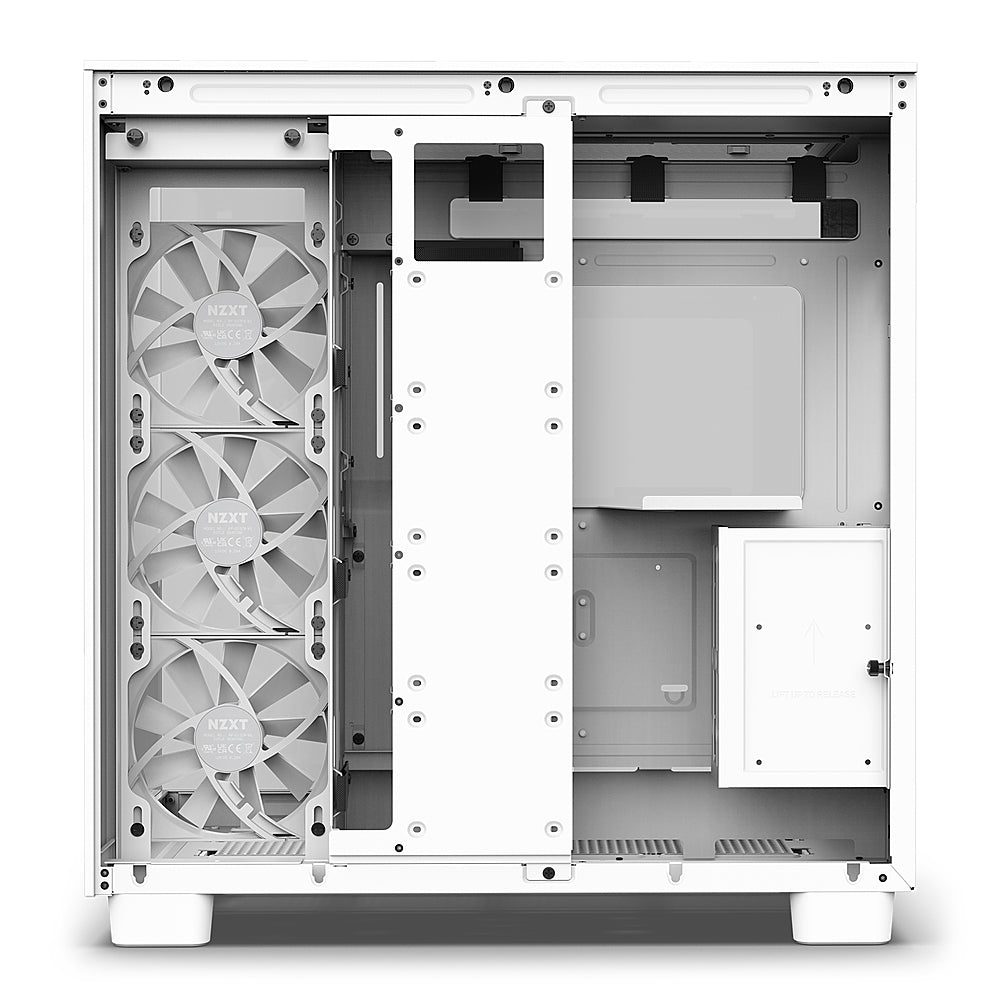 NZXT - H9 Flow ATX Mid-Tower Case with Dual Chamber - White_1