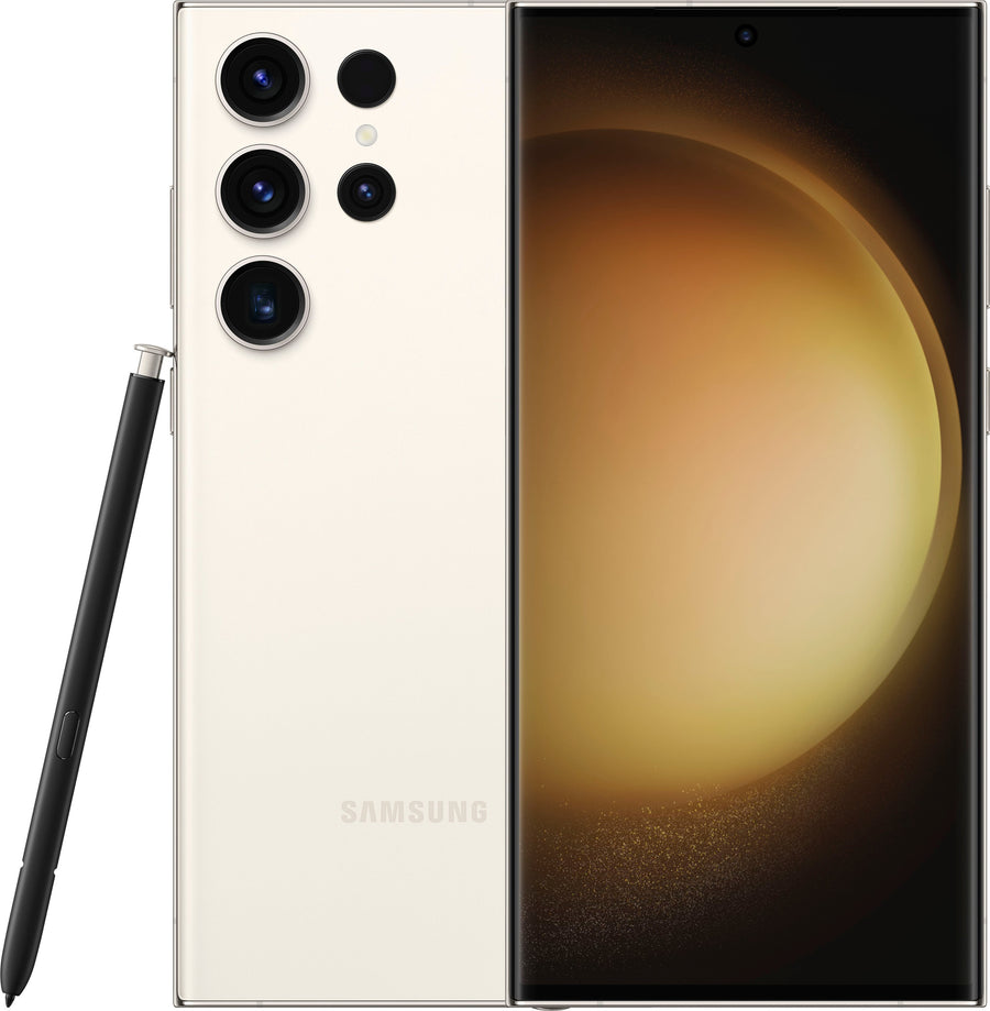 Samsung - Galaxy S23 Ultra 256GB - Cream (Verizon)_0