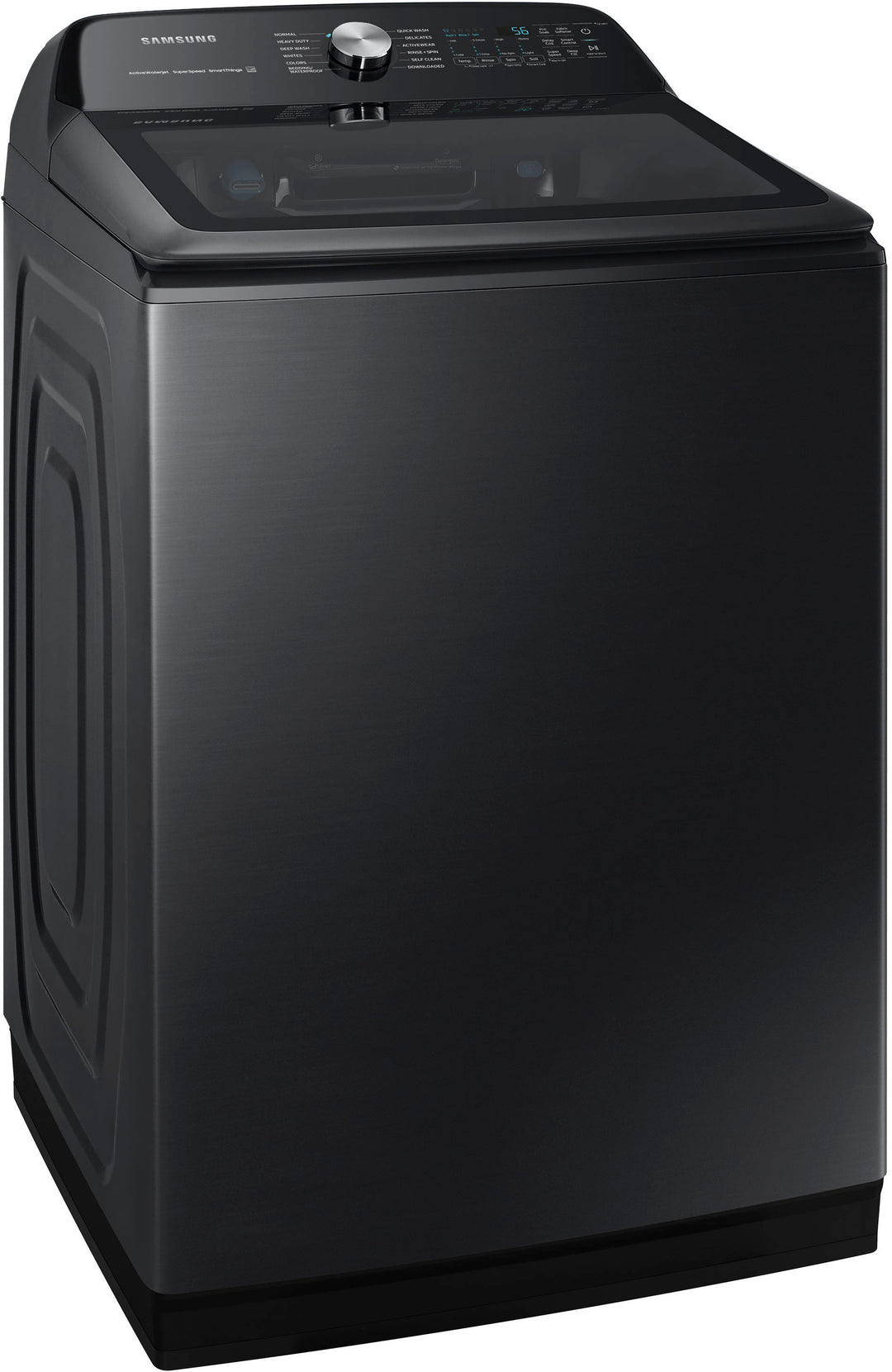 Samsung - 5.1 cu. ft. Smart Top Load Washer with ActiveWave Agitator and Super Speed Wash - Brushed Black_10
