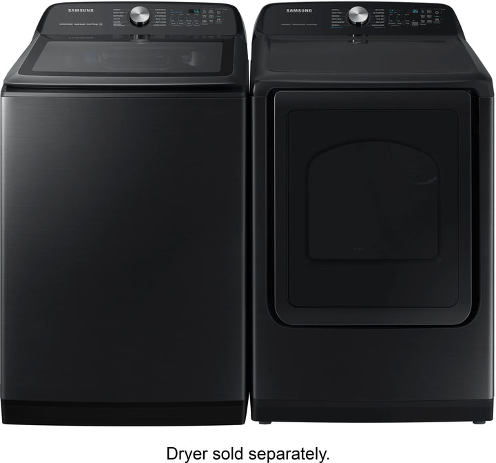 Samsung - 5.1 cu. ft. Smart Top Load Washer with ActiveWave Agitator and Super Speed Wash - Brushed Black_6
