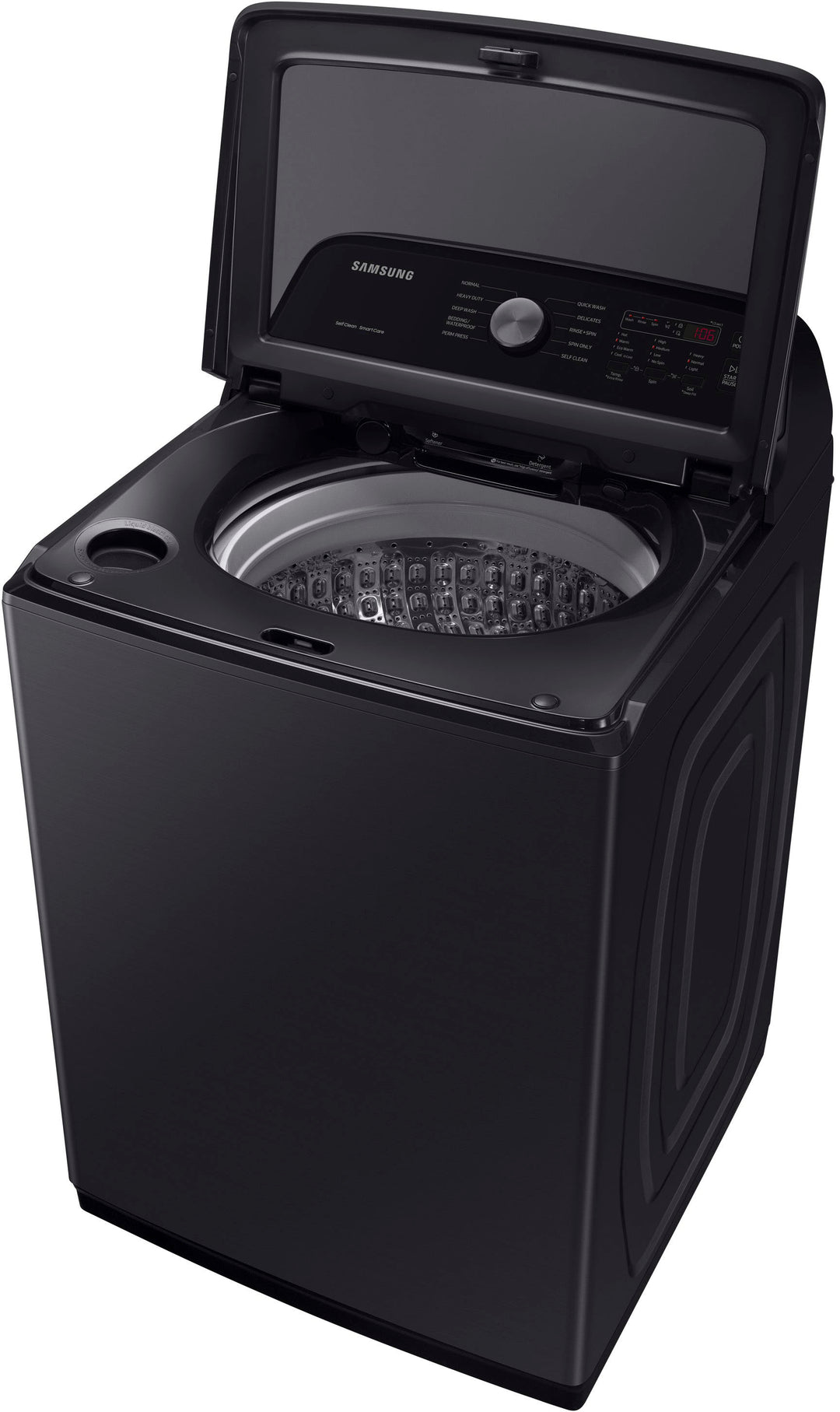 Samsung - 5.0 cu. ft. Large Capacity Top Load Washer with Deep Fill and EZ Access Tub - Brushed Black_9