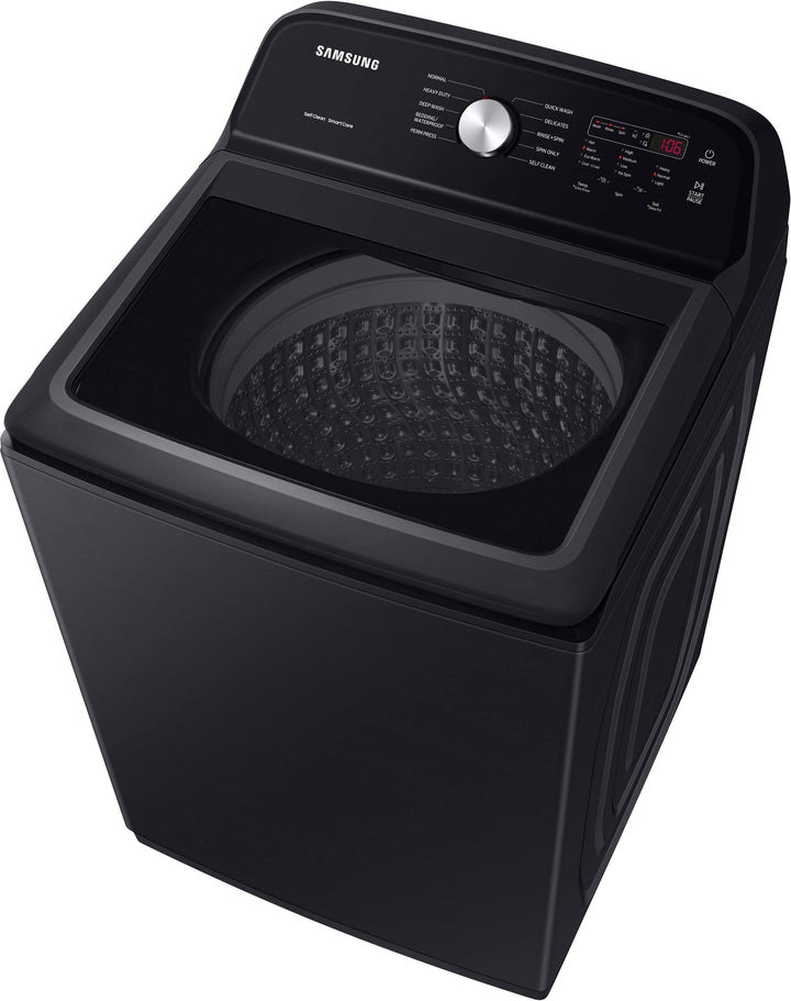 Samsung - 5.0 cu. ft. Large Capacity Top Load Washer with Deep Fill and EZ Access Tub - Brushed Black_7