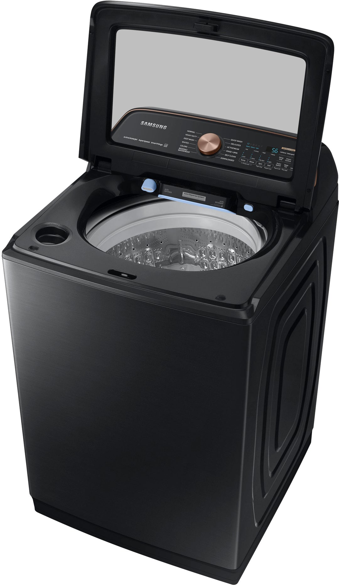 Samsung - 5.5 cu. ft. Extra-Large Capacity Smart Top Load Washer with Auto Dispense System - Brushed Black_8