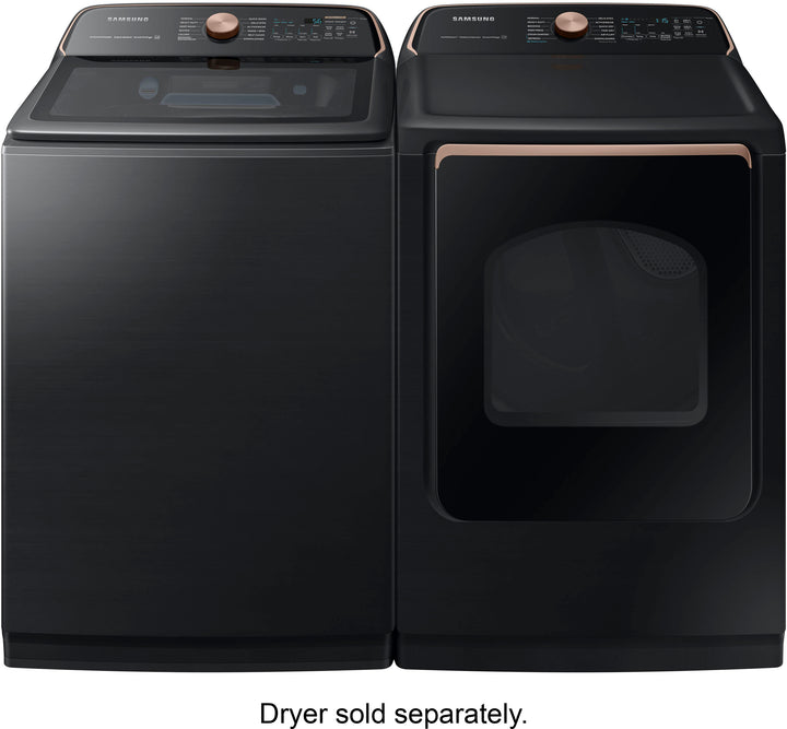 Samsung - 5.5 cu. ft. Extra-Large Capacity Smart Top Load Washer with Auto Dispense System - Brushed Black_6