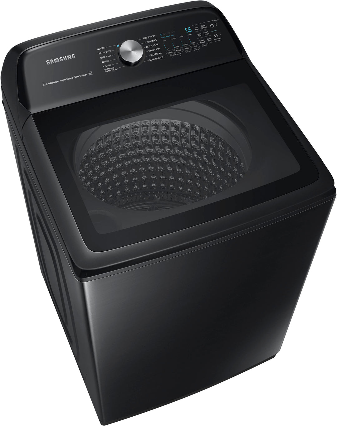 Samsung - 5.2 cu. ft. Large Capacity Smart Top Load Washer with Super Speed Wash - Brushed Black_6