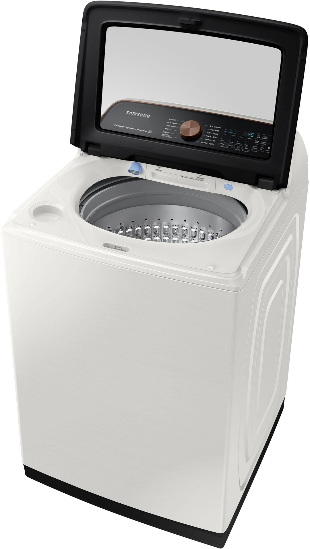 Samsung - 5.5 cu. ft. Extra-Large Capacity Smart Top Load Washer with Super Speed Wash - Ivory_9