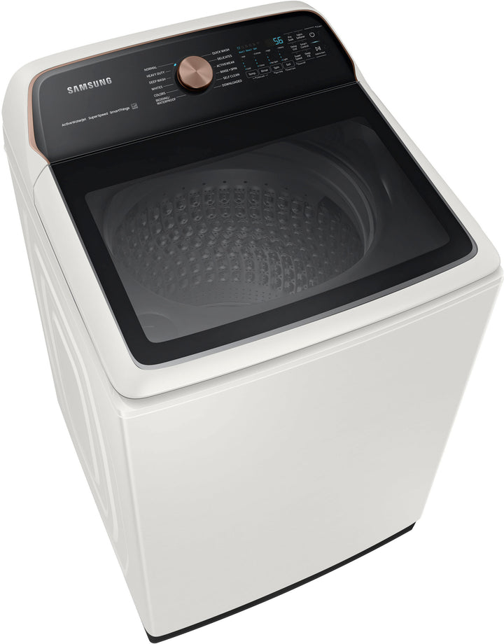 Samsung - 5.5 cu. ft. Extra-Large Capacity Smart Top Load Washer with Super Speed Wash - Ivory_4