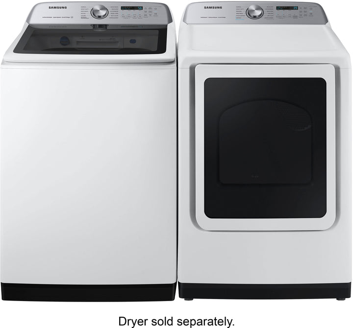 Samsung - 5.2 cu. ft. Large Capacity Smart Top Load Washer with Super Speed Wash - White_6