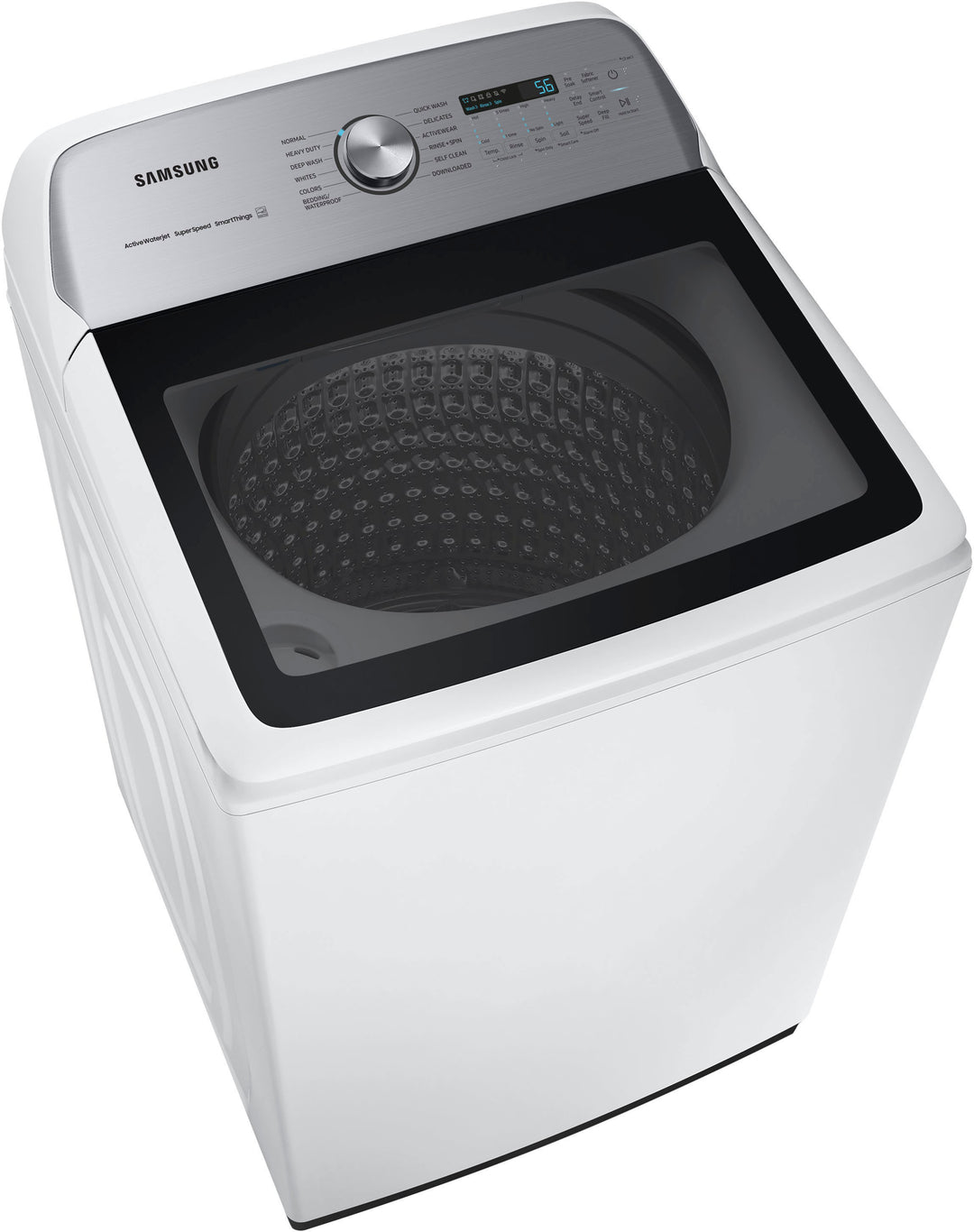 Samsung - 5.2 cu. ft. Large Capacity Smart Top Load Washer with Super Speed Wash - White_5