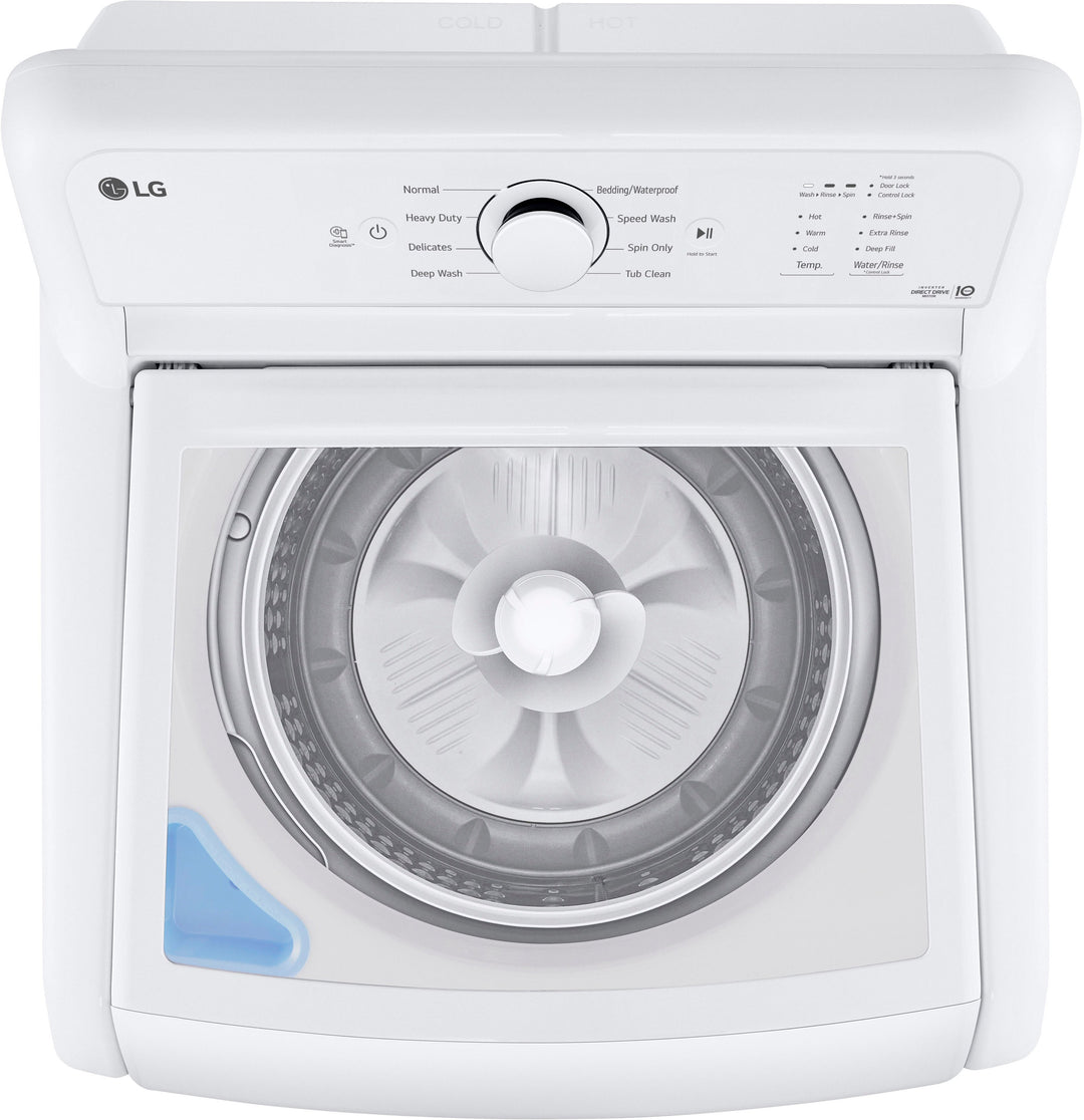 LG - 4.1 Cu. Ft. Smart Top Load Washer with SlamProof Glass Lid - White_16