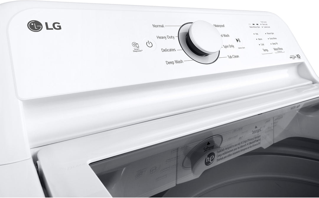 LG - 4.1 Cu. Ft. Smart Top Load Washer with SlamProof Glass Lid - White_15