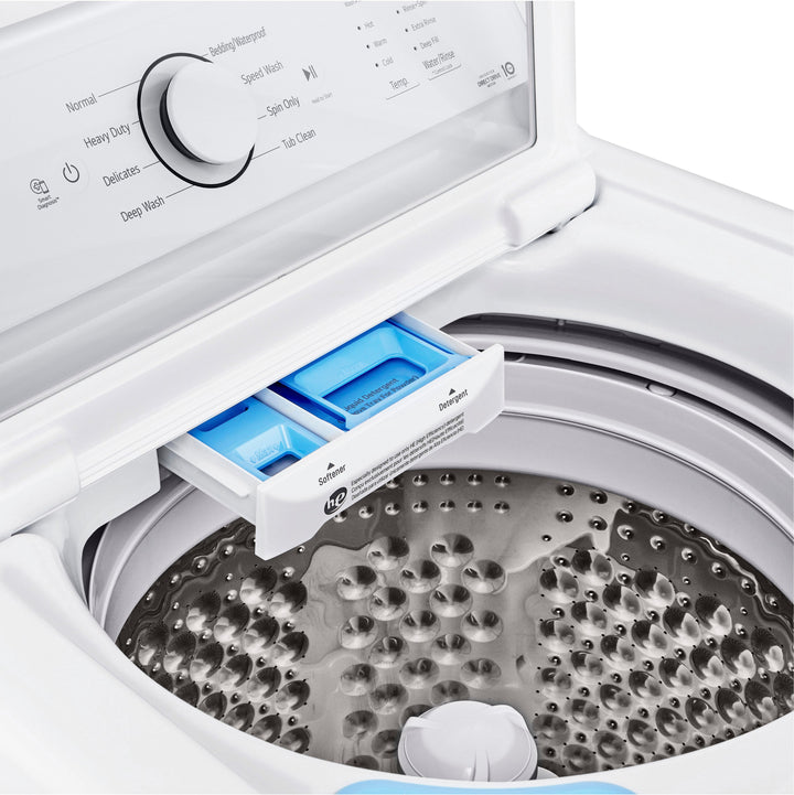 LG - 4.1 Cu. Ft. Smart Top Load Washer with SlamProof Glass Lid - White_12