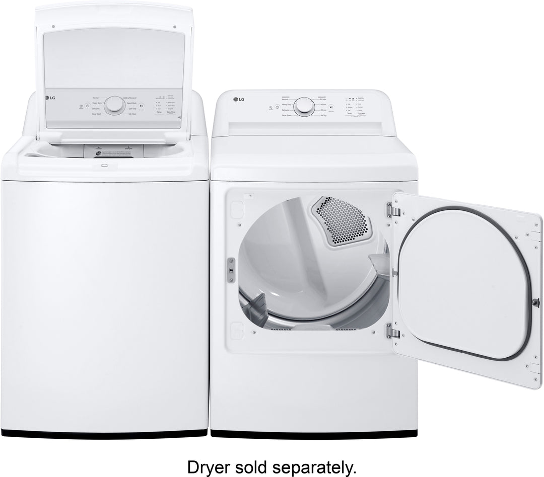 LG - 4.1 Cu. Ft. Smart Top Load Washer with SlamProof Glass Lid - White_7