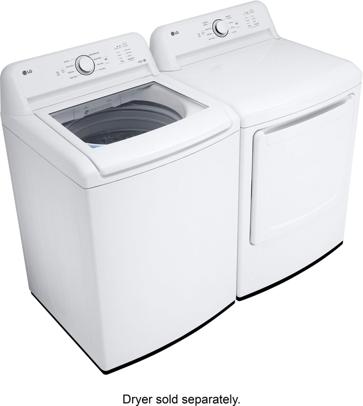 LG - 4.1 Cu. Ft. Smart Top Load Washer with SlamProof Glass Lid - White_5