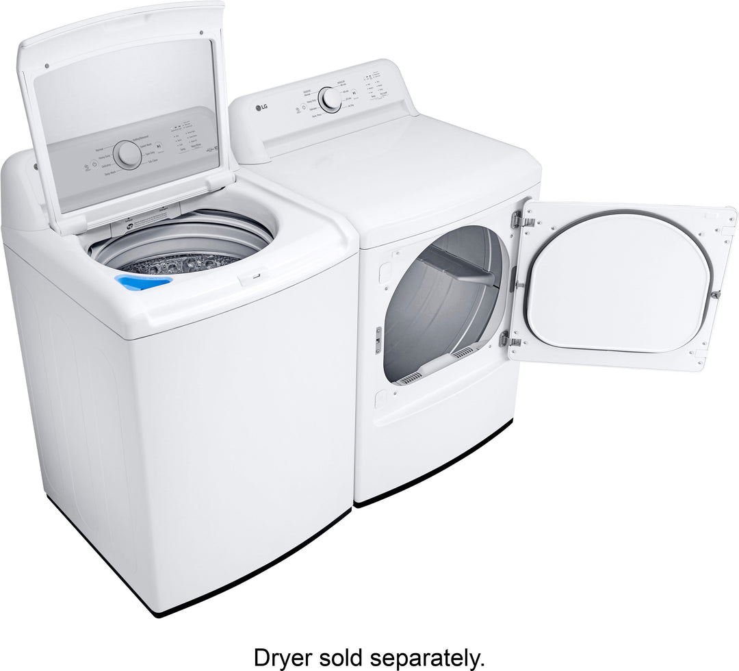 LG - 4.1 Cu. Ft. Smart Top Load Washer with SlamProof Glass Lid - White_6