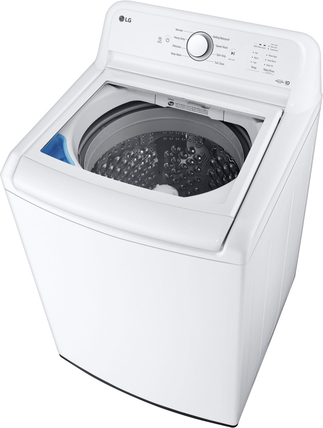 LG - 4.1 Cu. Ft. Smart Top Load Washer with SlamProof Glass Lid - White_2