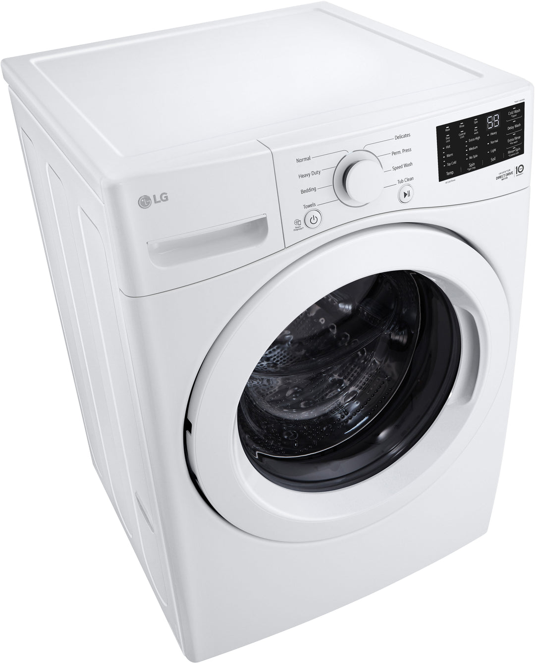 LG - 5.0 Cu. Ft. High-Efficiency Smart Front Load Washer with 6Motion Technology - White_8