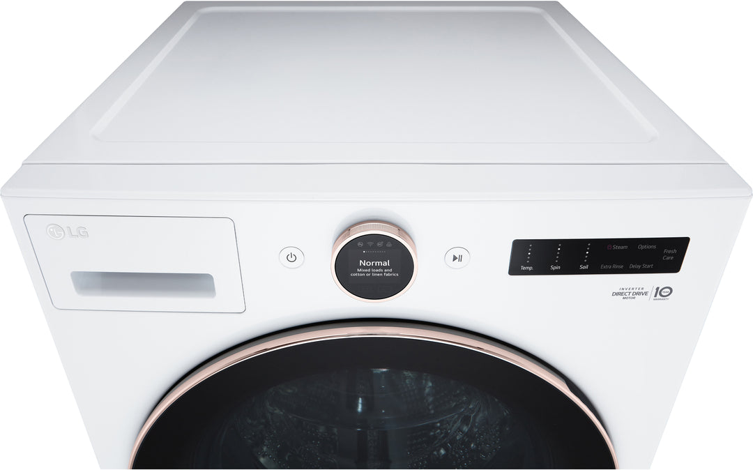 LG - 5.0 Cu. Ft. High-Efficiency Smart Front Load Washer with Steam and TurboWash 360 - White_21
