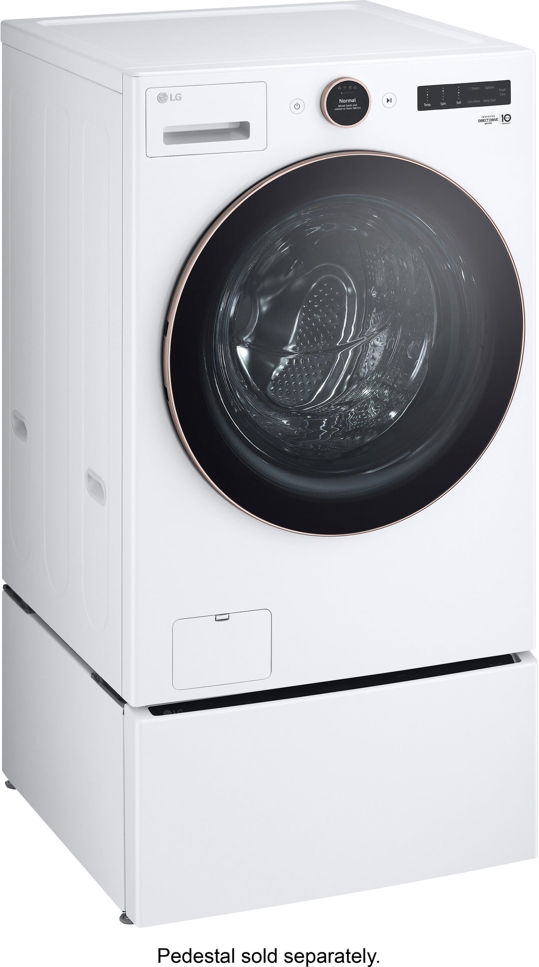LG - 5.0 Cu. Ft. High-Efficiency Smart Front Load Washer with Steam and TurboWash 360 - White_15