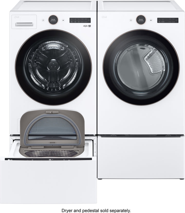 LG - 5.0 Cu. Ft. High-Efficiency Smart Front Load Washer with Steam and TurboWash 360 - White_13