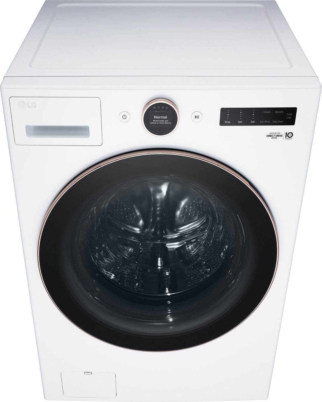 LG - 5.0 Cu. Ft. High-Efficiency Smart Front Load Washer with Steam and TurboWash 360 - White_6