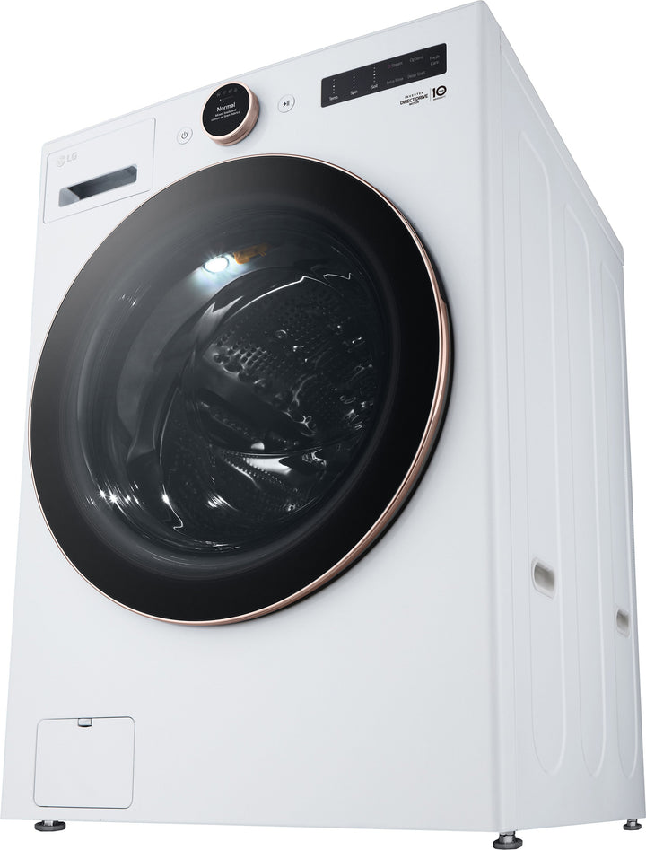 LG - 5.0 Cu. Ft. High-Efficiency Smart Front Load Washer with Steam and TurboWash 360 - White_4
