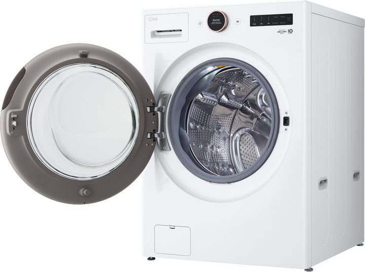 LG - 5.0 Cu. Ft. High-Efficiency Smart Front Load Washer with Steam and TurboWash 360 - White_5