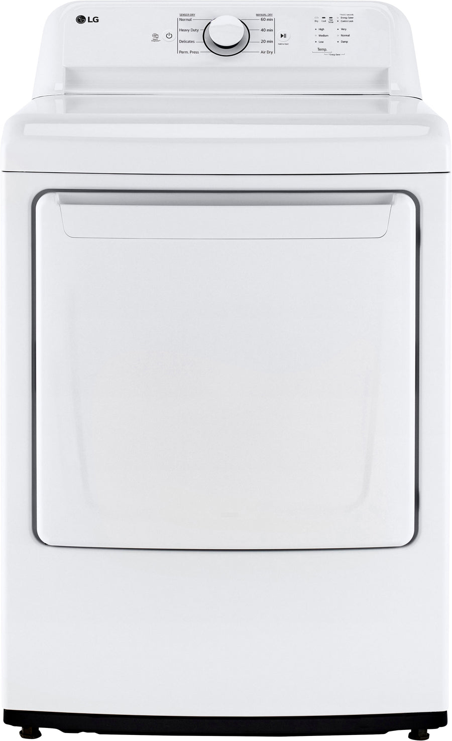 LG - 7.3 Cu. Ft. Smart Gas Dryer with Sensor Dry - White_0