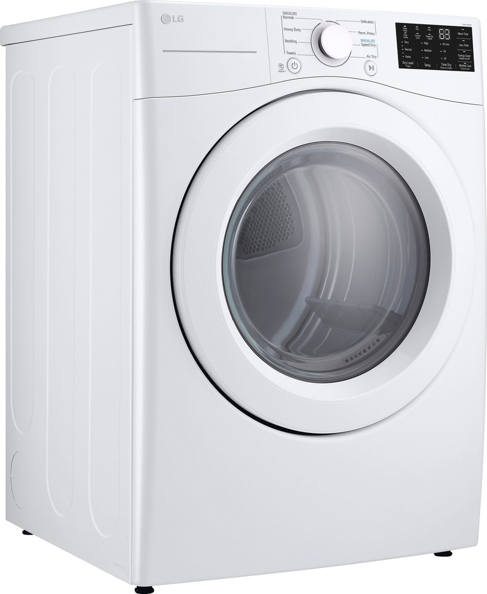 LG - 7.4 Cu. Ft. Smart Electric Dryer with Wrinkle Care - White_1