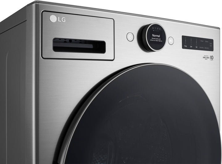 LG - 4.5 Cu. Ft. High-Efficiency Smart Front Load Washer with Steam and TurboWash 360 - Graphite Steel_23