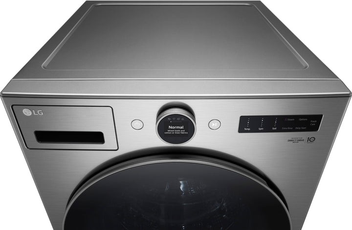 LG - 4.5 Cu. Ft. High-Efficiency Smart Front Load Washer with Steam and TurboWash 360 - Graphite Steel_21