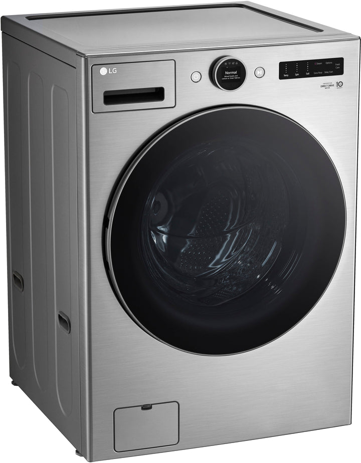 LG - 4.5 Cu. Ft. High-Efficiency Smart Front Load Washer with Steam and TurboWash 360 - Graphite Steel_8