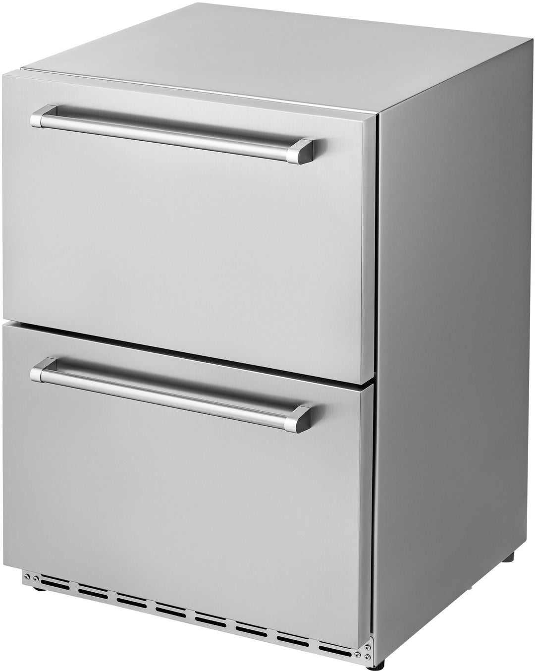 NewAir - 132-Can Built-in Commercial Grade Wine and Beverage Cooler with Dual Drawers - Stainless steel_6