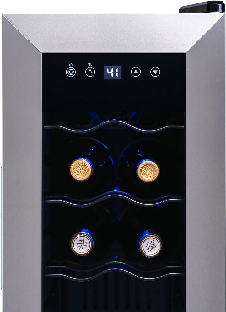 NewAir - 12-Bottle Wine Cooler with Compressor Cooling - Stainless steel_9