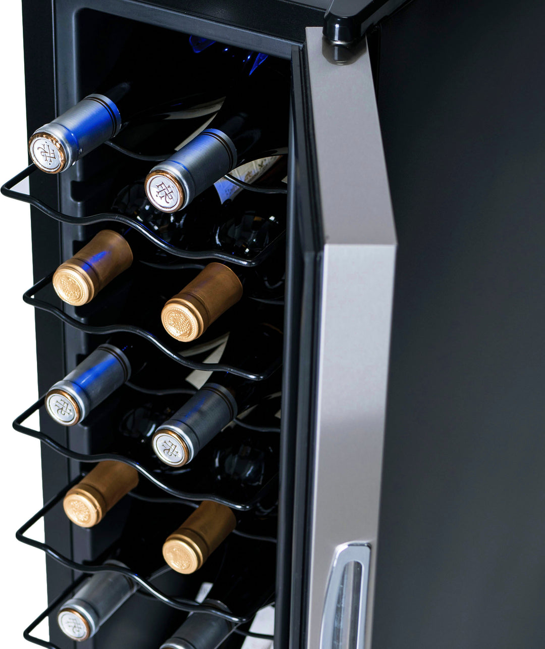 NewAir - 12-Bottle Wine Cooler with Compressor Cooling - Stainless steel_7