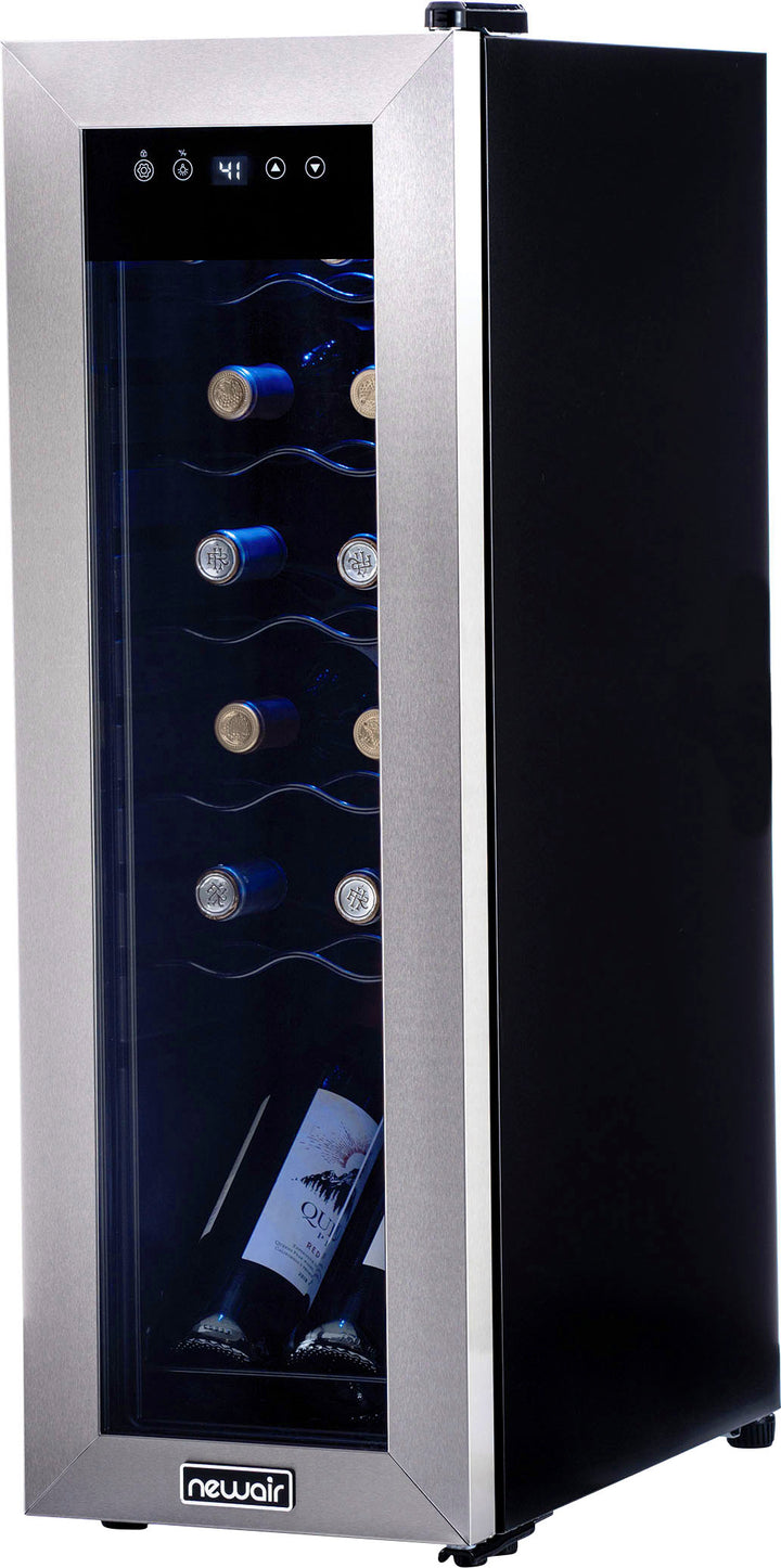 NewAir - 12-Bottle Wine Cooler with Compressor Cooling - Stainless steel_3