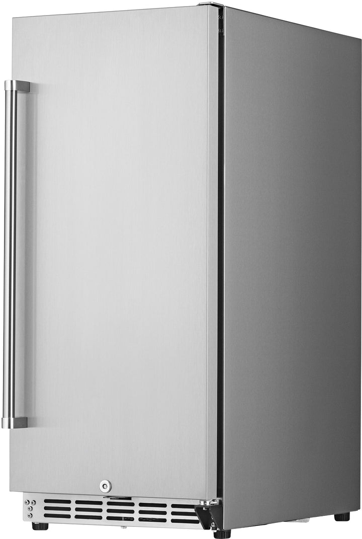 NewAir - 90-Can Built-In Commercial Grade Wine and Beverage Cooler with Weatherproof Design for Indoor or Outdoor Use - Stainless steel_3