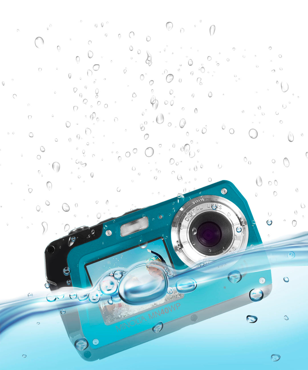 Konica Minolta - MN40WP 48.0 Megapixel Waterproof Digital Camera - Blue_2