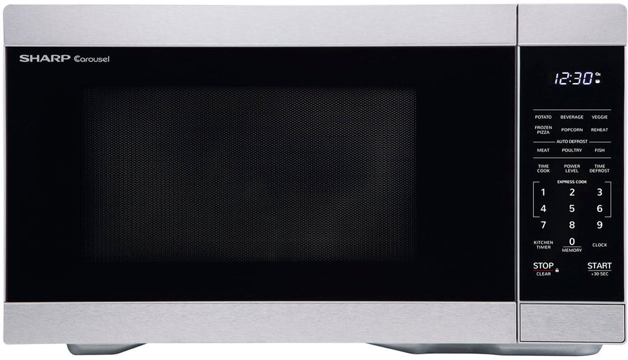 Sharp 1.1 cu ft Stainless Countertop Microwave with 1000 watts - Silver_0