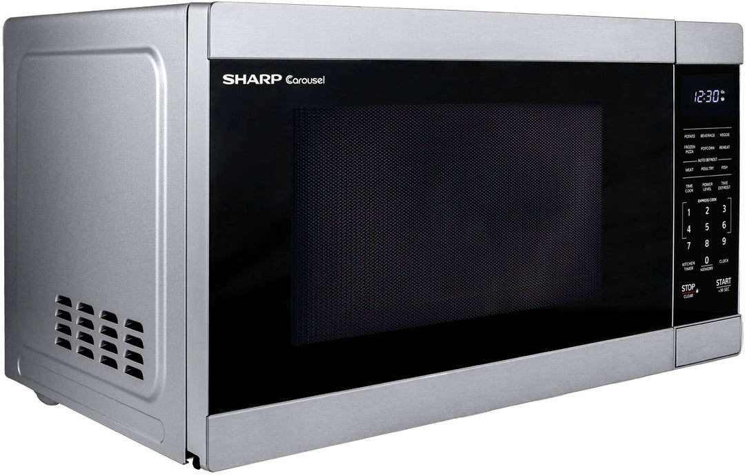 Sharp 1.1 cu ft Stainless Countertop Microwave with 1000 watts - Silver_2