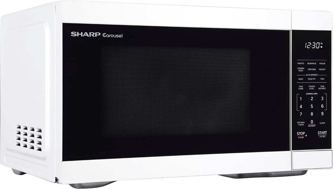 Sharp 1.1 cu ft Countertop Microwave with 1000 watts and Auto Cook Features - White_1