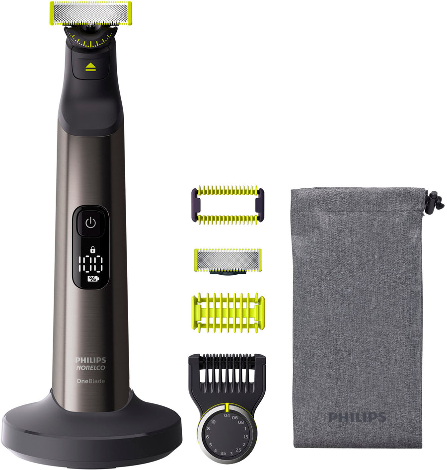Philips Norelco - Philips Norelco, OneBlade 360, Pro Face & Body, Hybrid Electric Trimmer and Shaver, QP6551/70 - Chrome_0