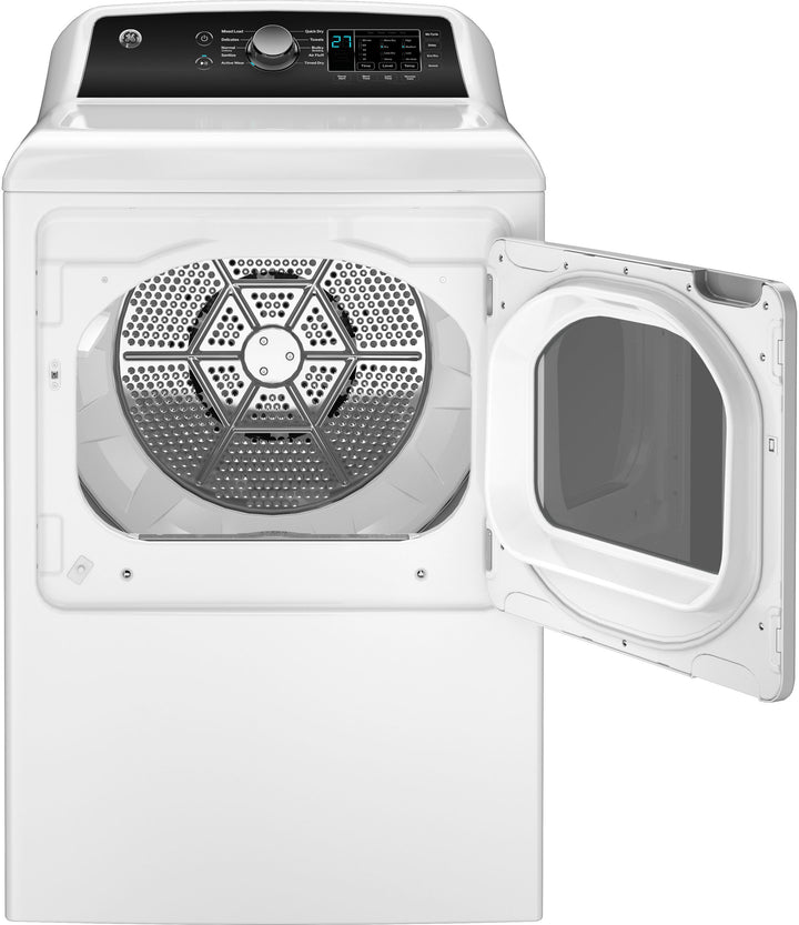 GE - 7.4 Cu. Ft. Top Load Electric  Dryer with Sensor Dry - White on White_19