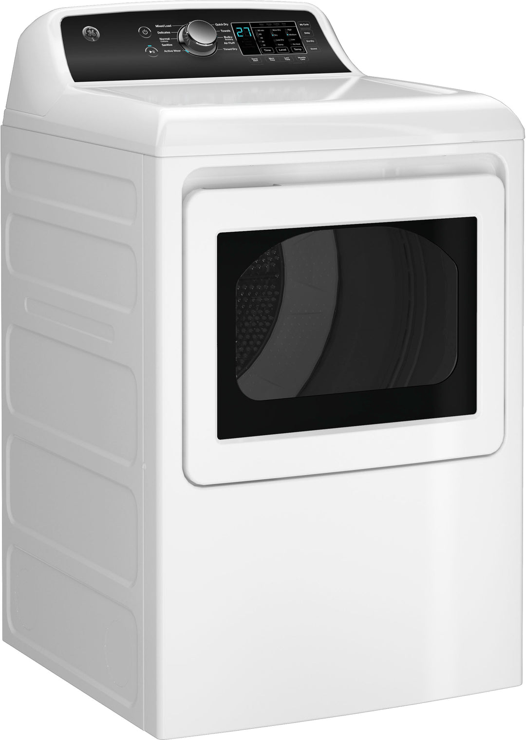 GE - 7.4 cu. ft. Top Load Gas Dryer with Sensor Dry - White on White_1