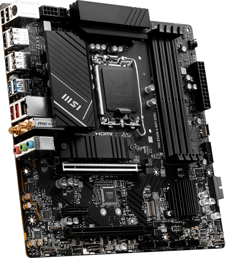 MSI - PRO B760M-A WIFI DDR4 (Socket LGA 1700) USB 3.2 Intel Motherboard - Black_5
