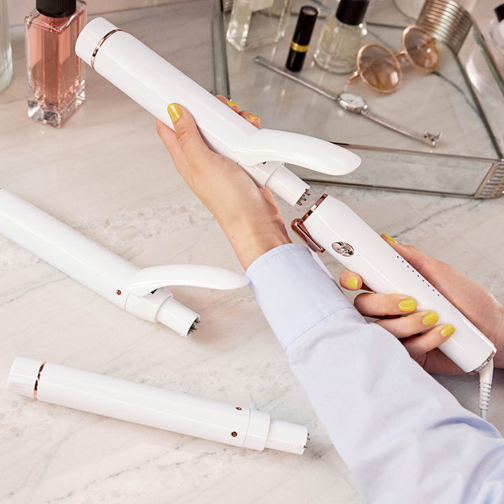 T3 - Switch Kit Wave Trio Interchangeable Curling Iron - White & Rose Gold_6